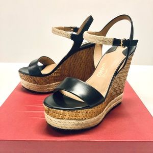 Like New with Box - Salvatore Ferragamo Marlene Wedges
